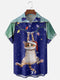 Men's Christmas Funny Graphic Short Sleeve Hawaiian Shirt